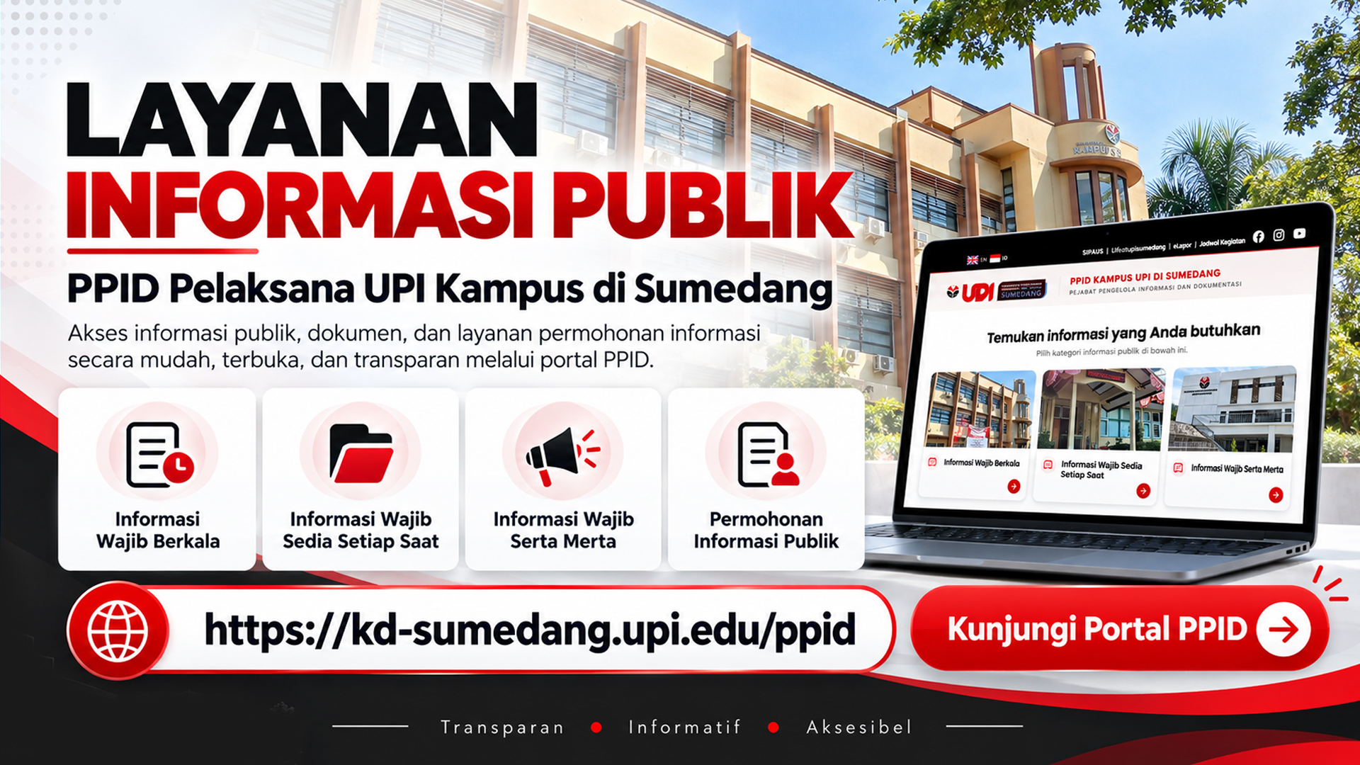 Papan informasi UPI Sumedang — slide 1