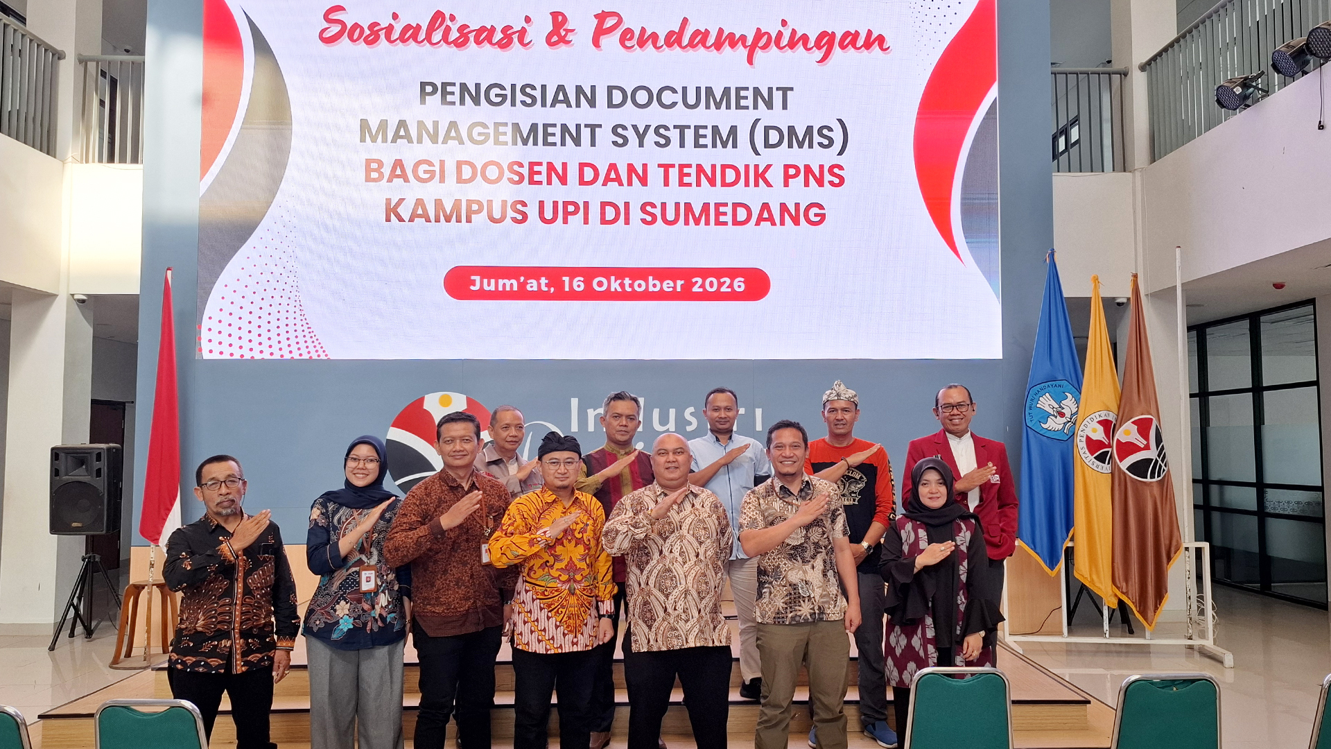 SOSIALISASI DAN PENDAMPINGAN PENGISIAN DOCUMENT MANAGEMENT SYSTEM (DMS) BAGI DOSEN DAN TENDIK PNS KAMPUS UPI DI SUMEDANG